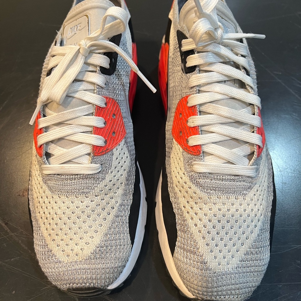 Nike Air Max with White and Orange Accents